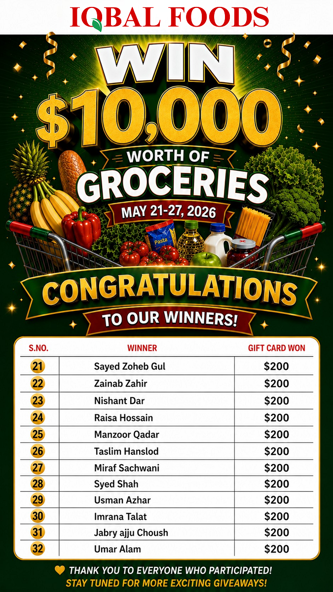 Iqbal Foods raffle winners list 3